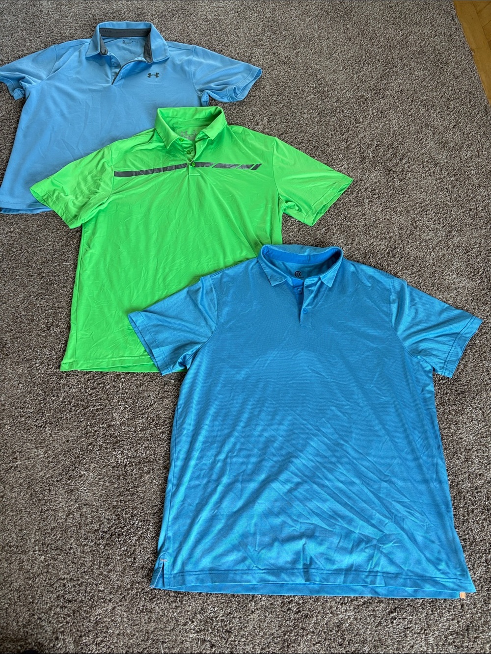 Under Armour/Champion Short Sleeve Polo Bundle-LOT OF 3